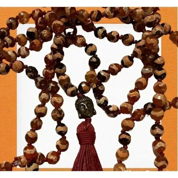 Mala Prayer Beaded Necklace  - Picture 5 of 7